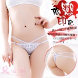 《AIMEI GIAREN》依戀印記！俏臀蕾絲細帶丁字褲﹝白﹞