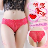 《AIMEI GIAREN》傾戀蜜愛！花漾蕾絲裸肌美臀三角褲﹝紅﹞
