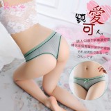 《AIMEI GIAREN》純愛可人！低腰直條壓紋美臀T字褲﹝草綠﹞